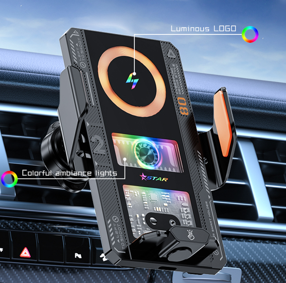 Car Wireless Charger Phone Smart Wireless Charging Mech style