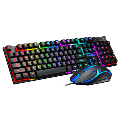 RGB Gaming Keyboard Mouse Combos with Colorful Backlight