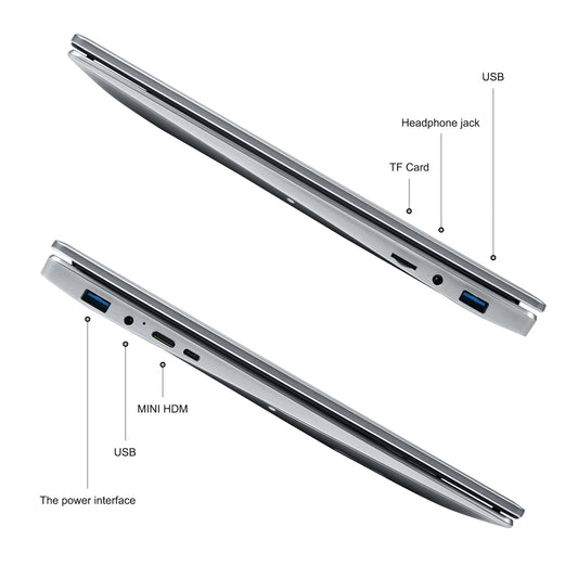 Business Gaming Laptop15.6 Inch Intel Celeron N5095 16GB RAM 512GB SSD Windows 11