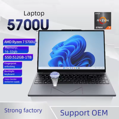 Gaming Laptop 15.6 Inch with AMD Ryzen 7 32GB DDR4 RAM 512GB