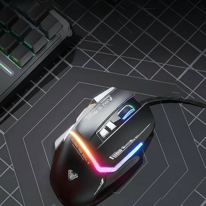 Pro Gaming Mouse with 7 Customized Marco Keys S12