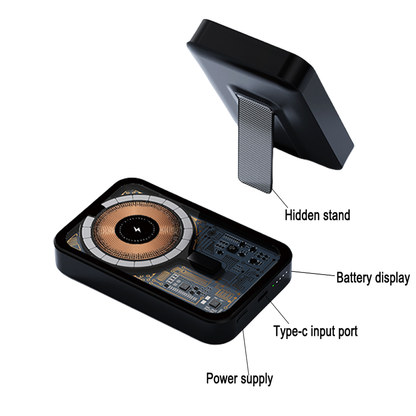 Wireless Power Bank Foldable Stand Magnetic 10000mAh Fast Charging iPhone/Android